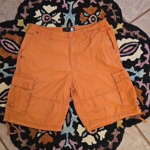 🔥🔥Y2k Vintage OP Ocean Pacific Orange Cargo Shorts🔥🔥Size 34